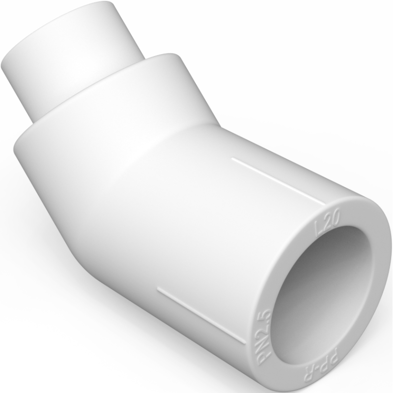 Mexen PPR kolano nyplowe 45° zgrzewane do rur PPR 32 x 32, PN25 - W97336-3232-00