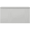 Mexen Rivel szafka łazienkowa podumywalkowa 90 cm z blatem, 1 szuflada, ryflowana , szara mat - 91A20-09047-1-BFC62