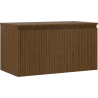 Mexen Rivel szafka łazienkowa podumywalkowa 90 cm z blatem, 1 szuflada, ryflowana , orzech  - 91A20-09047-1-BFC86