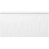 Mexen Rivel szafka łazienkowa podumywalkowa 100 cm z blatem, 1 szuflada, ryflowana , biała mat - 91A20-10047-1-BFC01