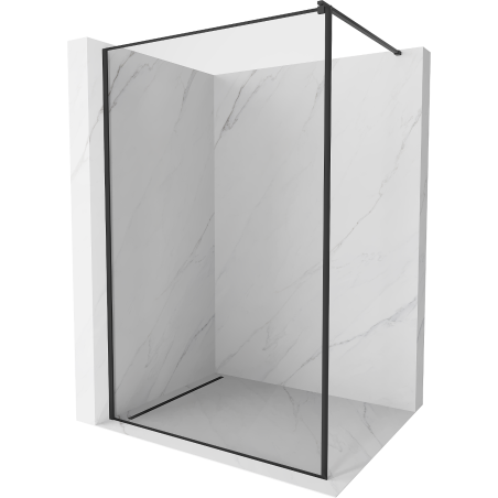 Mexen Kioto ścianka prysznicowa Walk-in 60 x 200 cm, czarna ramka 8 mm, czarna - 800-060-101-70-70