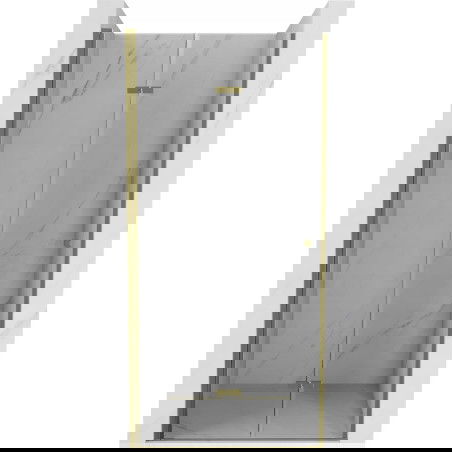 Mexen Lima drzwi prysznicowe składane 90 cm, transparent, złote - 856-090-000-50-00