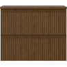 Mexen Rivel szafka łazienkowa podumywalkowa 60 cm z blatem, 2 szuflady, ryflowana , orzech - 91A20-06047-2-BFFC86