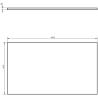 Mexen Rivel szafka łazienkowa podumywalkowa 80 cm z blatem, 2 szuflady, ryflowana , orzech - 91A20-08047-2-BFFC86