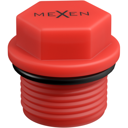 Mexen PPR korek krótki do prób 1/2 GZ czerwony - W97343-12-01