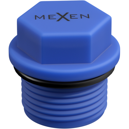 Mexen PPR korek krótki do prób 3/4 GZ niebieski - W97343-34-00