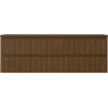 Mexen Rivel szafka łazienkowa podumywalkowa 140 cm z blatem, 2 szuflady, ryflowana , orzech - 91A20-14047-2-BFFC86