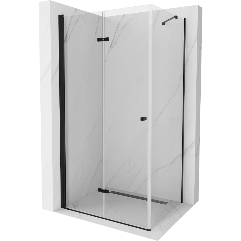 Mexen Lima kabina prysznicowa składana 70 x 120 cm, transparent, czarna - 856-070-120-70-00