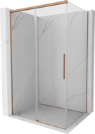 Mexen Rox kabina prysznicowa rozsuwana 125 x 100 cm, transparent, miedź szczotkowana - 8C2-125-100-65-00