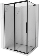 Mexen Rox L kabina prysznicowa rozsuwana lewa 100 x 80 cm, czarna ramka , czarna - 8C2L-100-080-70-70-L