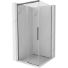 Mexen Rox kabina prysznicowa rozsuwana 90 x 90 cm, transparent, gun gray szczotkowany - 8C2-090-090-66-00
