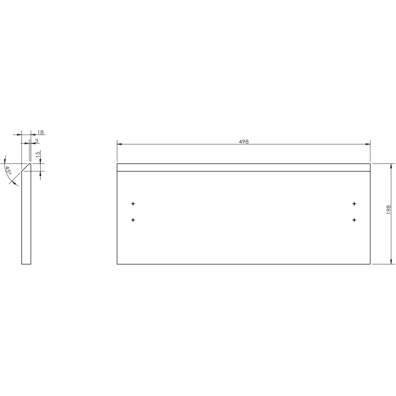 Mexen Orio szafka łazienkowa 50 cm z umywalką Vela, 1 szuflada, czarna mat - 91A10-05023-1-BF71-W23M71
