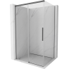 Mexen Rox kabina prysznicowa rozsuwana 90 x 95 cm, transparent, gun gray szczotkowany - 8C2-090-095-66-00