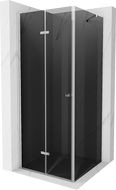 Mexen Lima kabina prysznicowa składana 100 x 100 cm, grafit, chrom - 856-100-100-01-40
