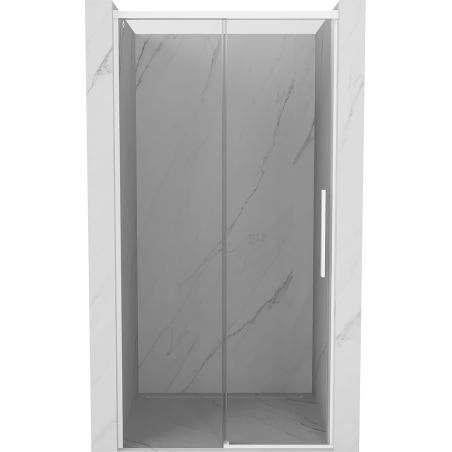 Mexen Rox drzwi prysznicowe rozsuwane 100 cm, transparent, białe - 8C2-100-000-20-00