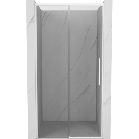Mexen Rox drzwi prysznicowe rozsuwane 105 cm, transparent, białe - 8C2-105-000-20-00