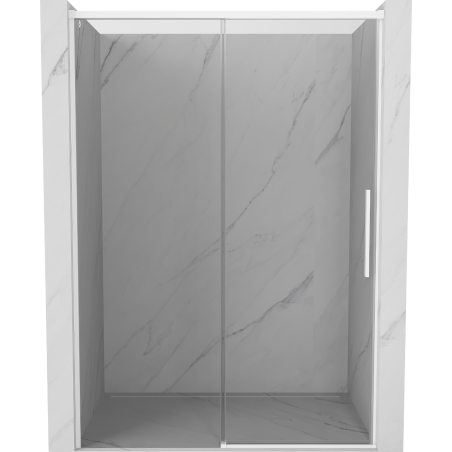 Mexen Rox drzwi prysznicowe rozsuwane 140 cm, transparent, białe - 8C2-140-000-20-00