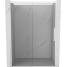 Mexen Rox drzwi prysznicowe rozsuwane 140 cm, transparent, białe - 8C2-140-000-20-00