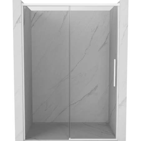 Mexen Rox drzwi prysznicowe rozsuwane 145 cm, transparent, białe - 8C2-145-000-20-00