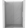 Mexen Rox drzwi prysznicowe rozsuwane 145 cm, transparent, białe - 8C2-145-000-20-00