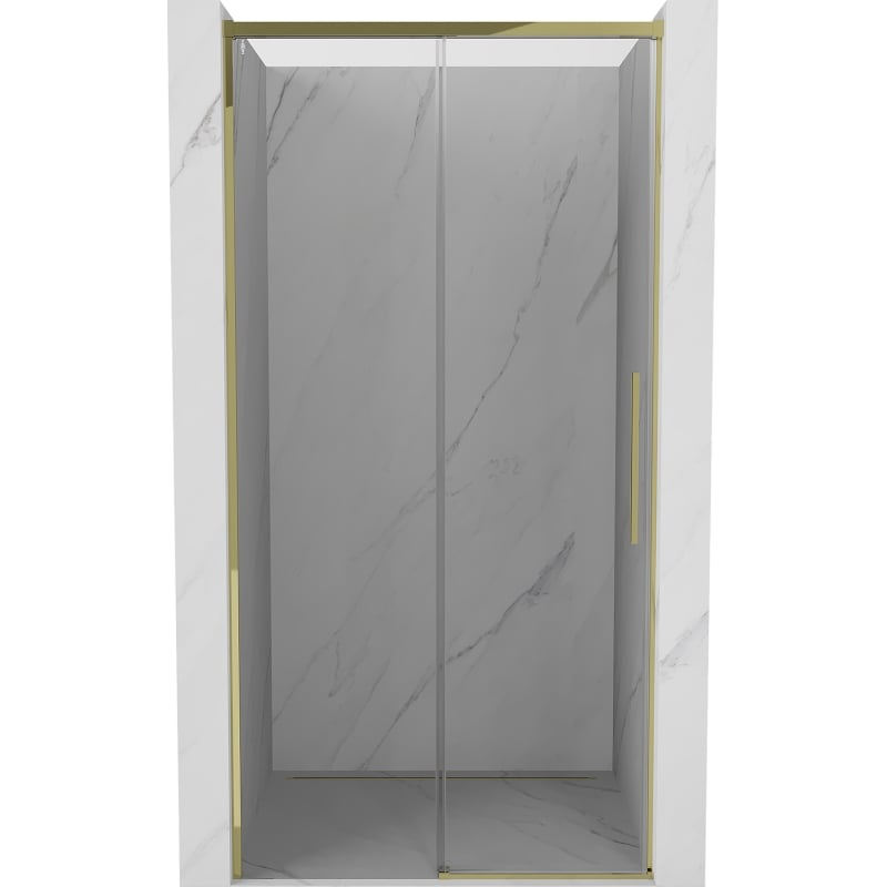 Mexen Rox drzwi prysznicowe rozsuwane 110 cm, transparent, złote - 8C2-110-000-50-00
