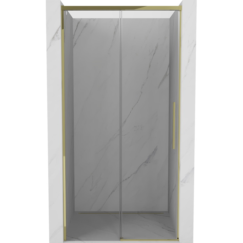 Mexen Rox drzwi prysznicowe rozsuwane 115 cm, transparent, złote - 8C2-115-000-50-00
