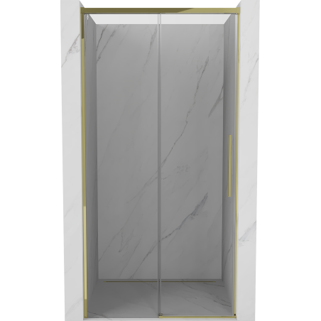 Mexen Rox drzwi prysznicowe rozsuwane 135 cm, transparent, złote - 8C2-135-000-50-00