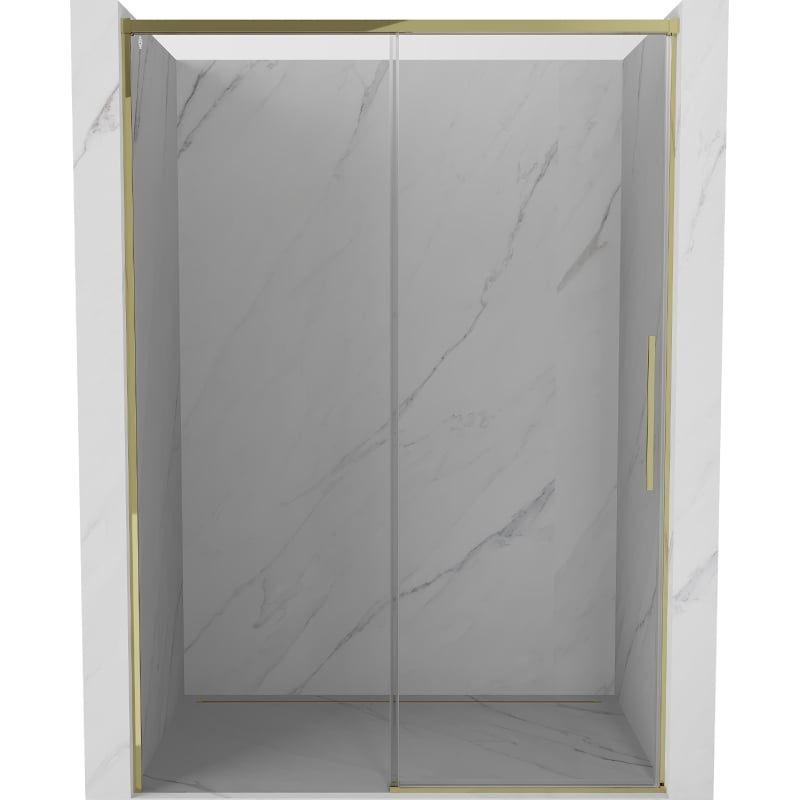 Mexen Rox drzwi prysznicowe rozsuwane 155 cm, transparent, złote - 8C2-155-000-50-00