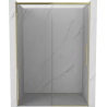 Mexen Rox drzwi prysznicowe rozsuwane 155 cm, transparent, złote - 8C2-155-000-50-00