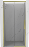 Mexen Rox drzwi prysznicowe rozsuwane 120 cm, transparent, złote szczotkowane - 8C2-120-000-55-00