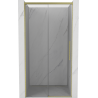 Mexen Rox drzwi prysznicowe rozsuwane 125 cm, transparent, złote szczotkowane - 8C2-125-000-55-00