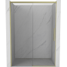 Mexen Rox drzwi prysznicowe rozsuwane 150 cm, transparent, złote szczotkowane - 8C2-150-000-55-00