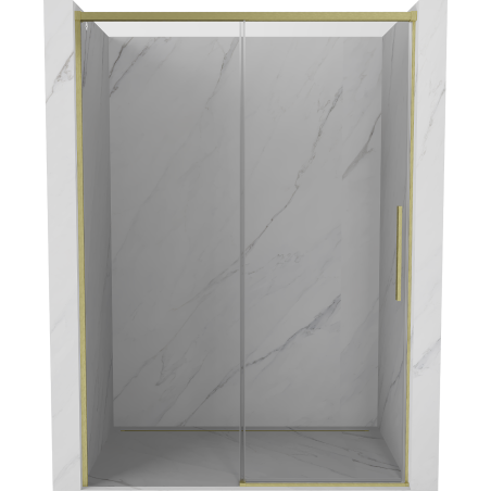 Mexen Rox drzwi prysznicowe rozsuwane 155 cm, transparent, złote szczotkowane - 8C2-155-000-55-00
