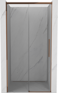 Mexen Rox drzwi prysznicowe rozsuwane 120 cm, transparent, różowe złoto - 8C2-120-000-60-00