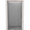 Mexen Rox drzwi prysznicowe rozsuwane 135 cm, transparent, różowe złoto - 8C2-135-000-60-00
