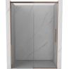 Mexen Rox drzwi prysznicowe rozsuwane 145 cm, transparent, różowe złoto - 8C2-145-000-60-00
