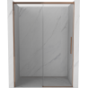Mexen Rox drzwi prysznicowe rozsuwane 155 cm, transparent, różowe złoto - 8C2-155-000-60-00