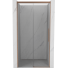 Mexen Rox drzwi prysznicowe rozsuwane 105 cm, transparent, miedź szczotkowana - 8C2-105-000-65-00