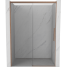 Mexen Rox drzwi prysznicowe rozsuwane 150 cm, transparent, miedź szczotkowana - 8C2-150-000-65-00