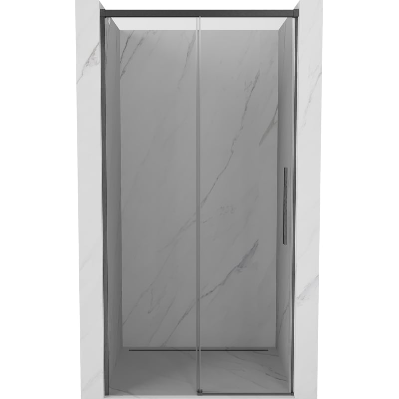 Mexen Rox drzwi prysznicowe rozsuwane 135 cm, transparent, gun gray szczotkowany - 8C2-135-000-66-00