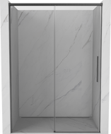 Mexen Rox drzwi prysznicowe rozsuwane 145 cm, transparent, gun gray szczotkowany - 8C2-145-000-66-00