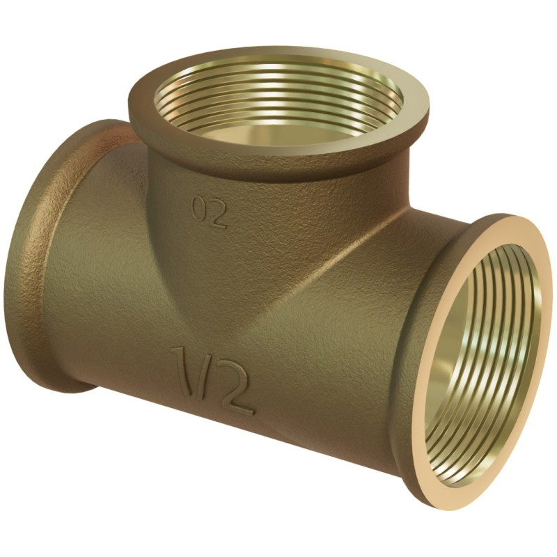 Mexen BRASS trójnik mosiężny 6/4 GW x 6/4 GW x 6/4 GW - W97403-646464