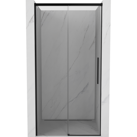 Mexen Rox drzwi prysznicowe rozsuwane 135 cm, transparent, czarne - 8C2-135-000-70-00
