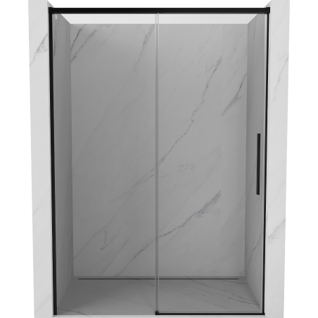 Mexen Rox drzwi prysznicowe rozsuwane 145 cm, transparent, czarne - 8C2-145-000-70-00
