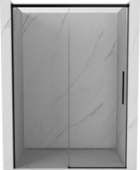 Mexen Rox drzwi prysznicowe rozsuwane 145 cm, transparent, czarne - 8C2-145-000-70-00