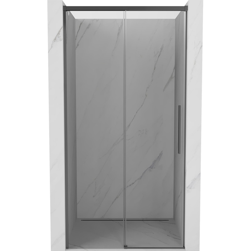 Mexen Rox drzwi prysznicowe rozsuwane 100 cm, transparent, gun metal - 8C2-100-000-95-00