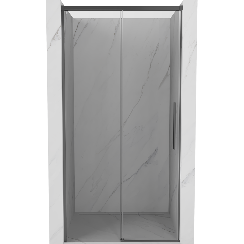 Mexen Rox drzwi prysznicowe rozsuwane 115 cm, transparent, gun metal - 8C2-115-000-95-00