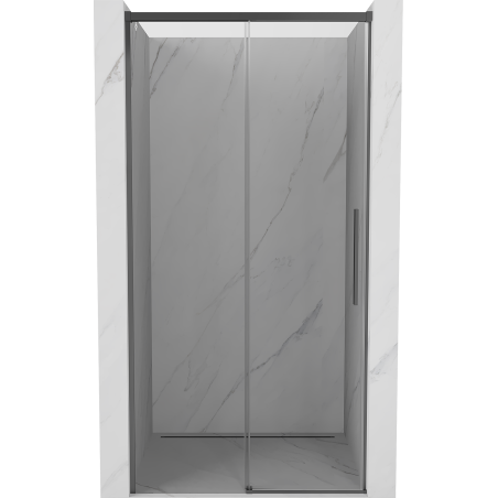 Mexen Rox drzwi prysznicowe rozsuwane 130 cm, transparent, gun metal - 8C2-130-000-95-00