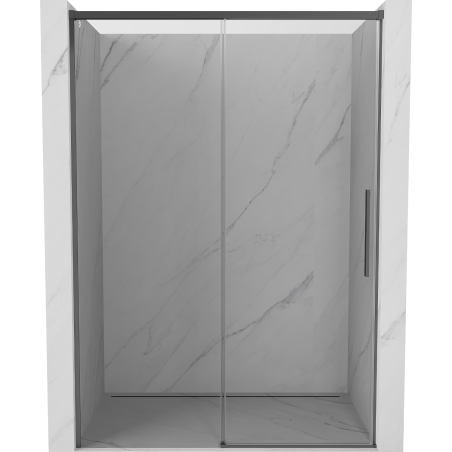 Mexen Rox drzwi prysznicowe rozsuwane 145 cm, transparent, gun metal - 8C2-145-000-95-00