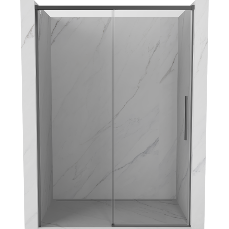 Mexen Rox drzwi prysznicowe rozsuwane 155 cm, transparent, gun metal - 8C2-155-000-95-00